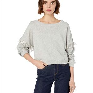 NWT BLANKNYC fringe sweatshirt